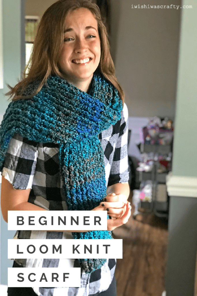 Want to learn how to loom knit a scarf? This is a perfect pattern to start.