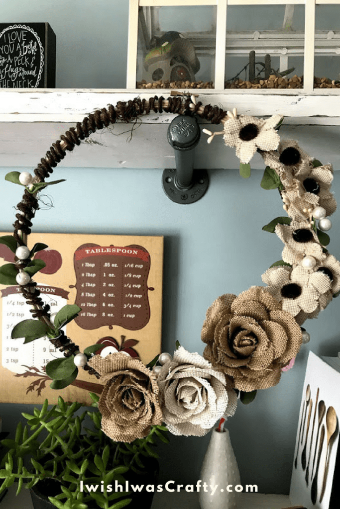 Try making this embroidery hoop wreath yourself! It is an easy crafty project and a great gift. 