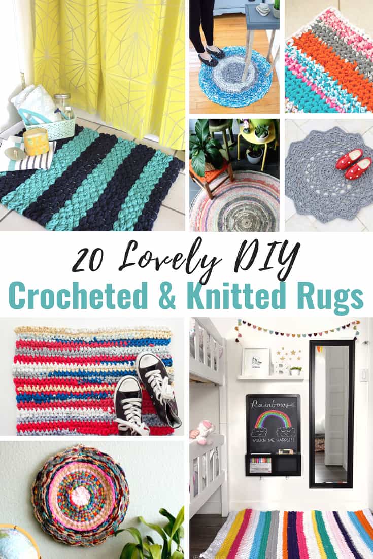 20 Lovely DIY Crocheted and Knitted Rugs