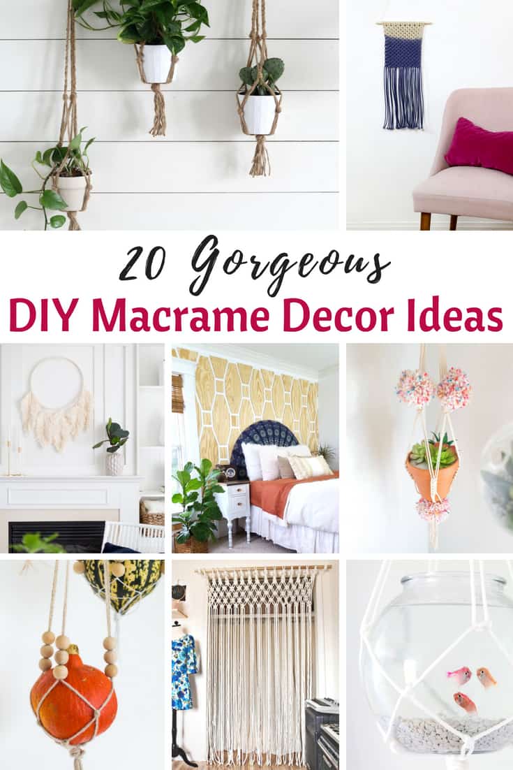 DIY Macrame Decor Ideas to make 