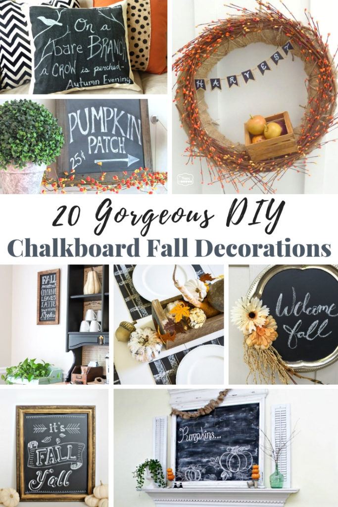 DIY Chalkboard Fall Decorations