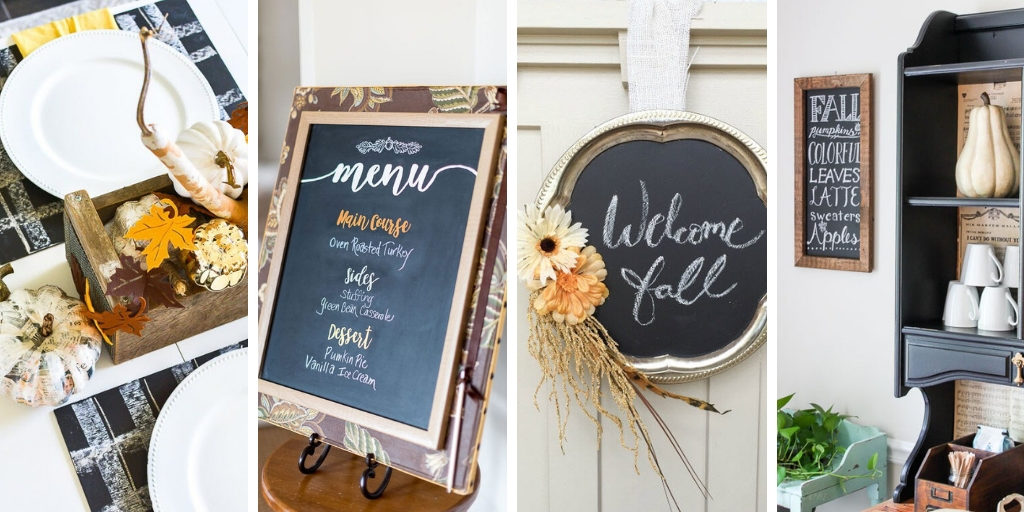 Have you tried making chalkboard decor? These fall ideas are awesome!