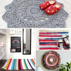 Lovely DIY Crocheted and Knitted Rugs