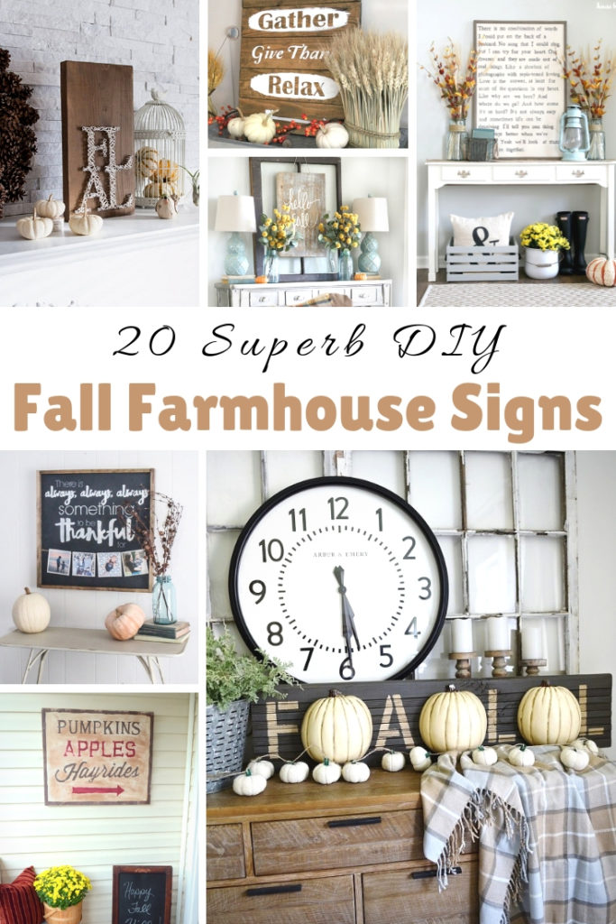 DIY Fall Farmhouse Signs