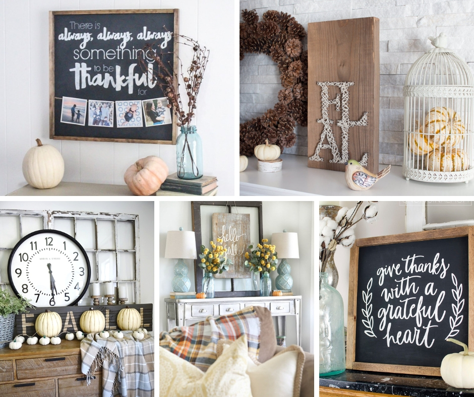 Fall Farmhouse signs you can make yourself