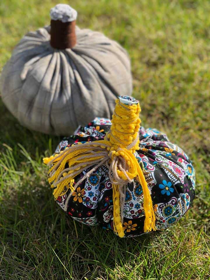 Make a Fall Fabric Pumpkin