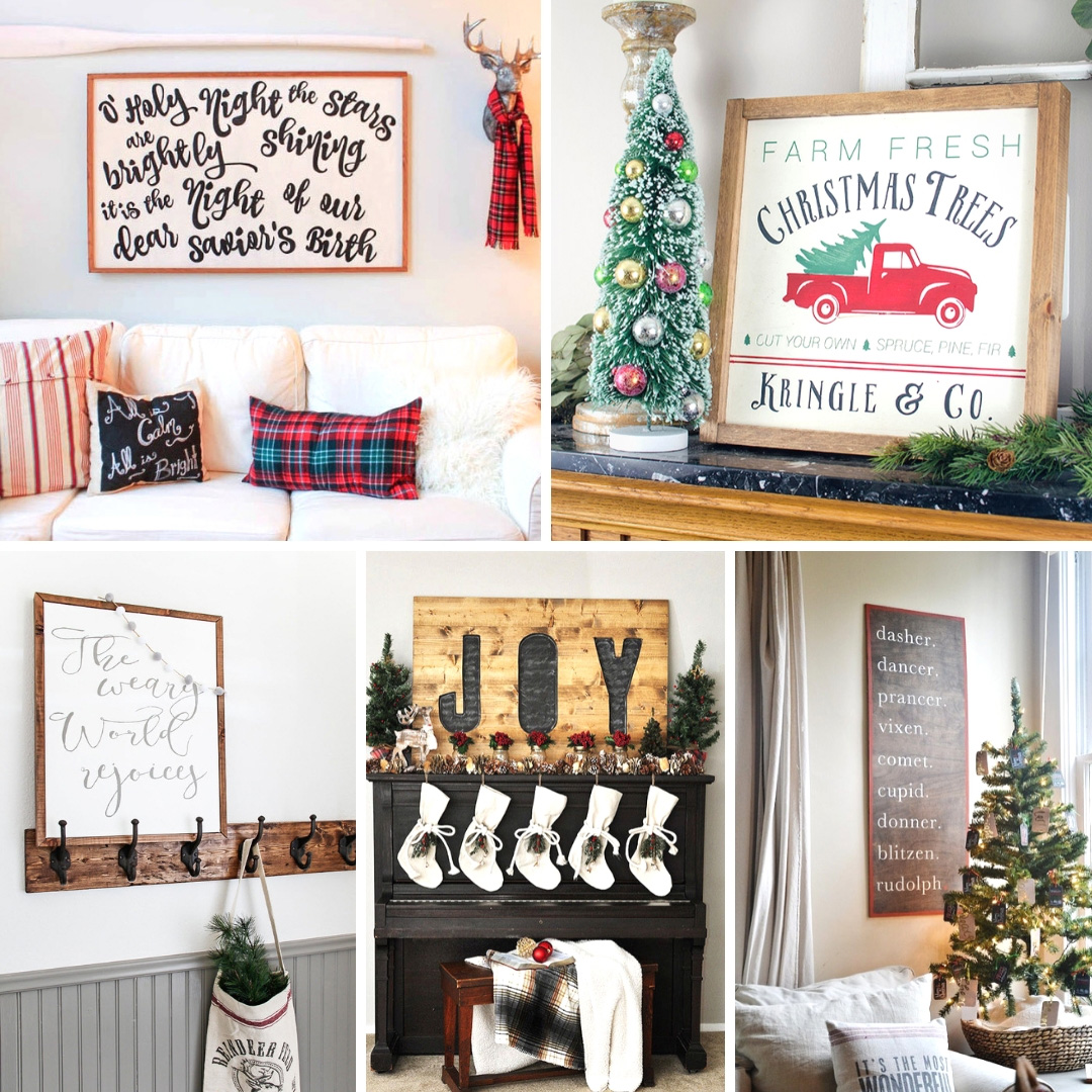 Rustic Diy Christmas Wood Signs My Nourished Home
