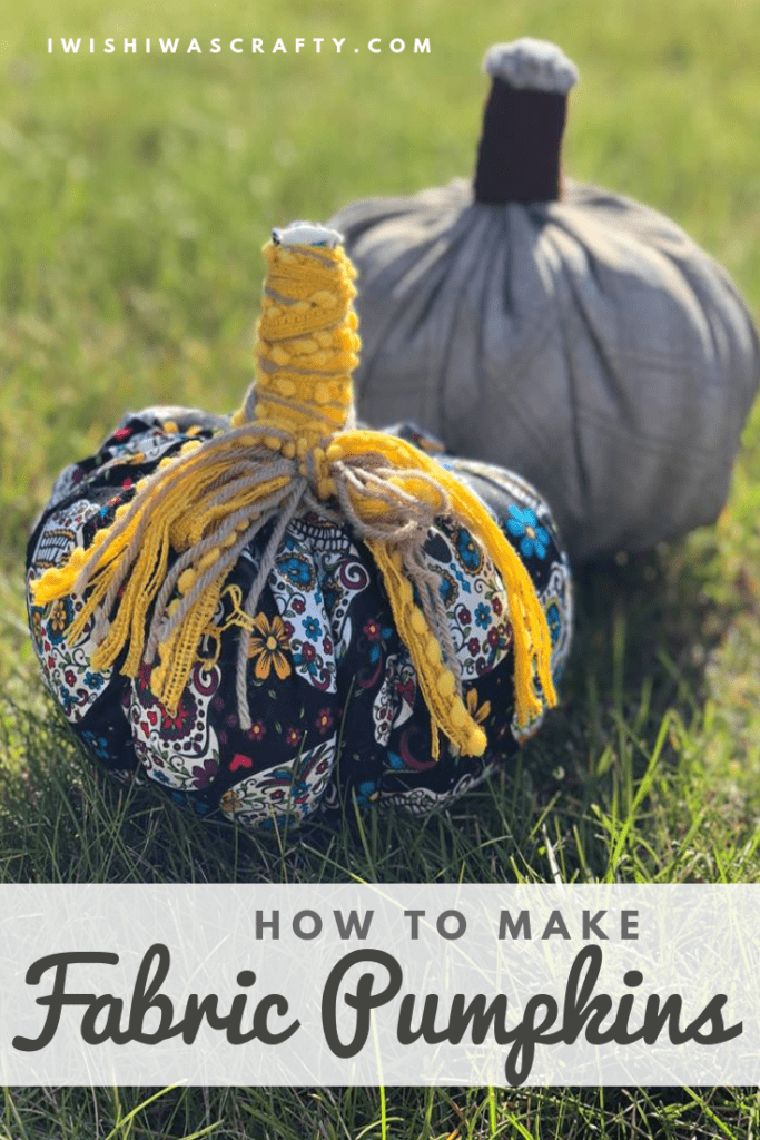 How to make fabric pumpkins as Fall Decor