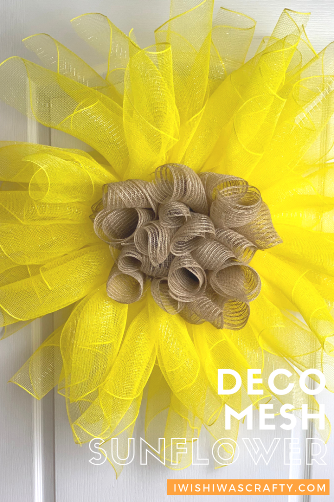 Deco Mesh Sunflower