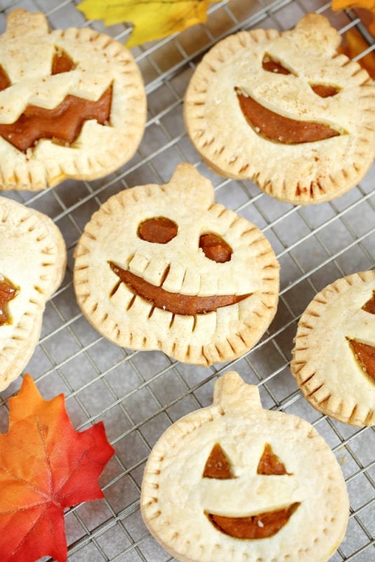 Jack-O-Lantern Hand Pies