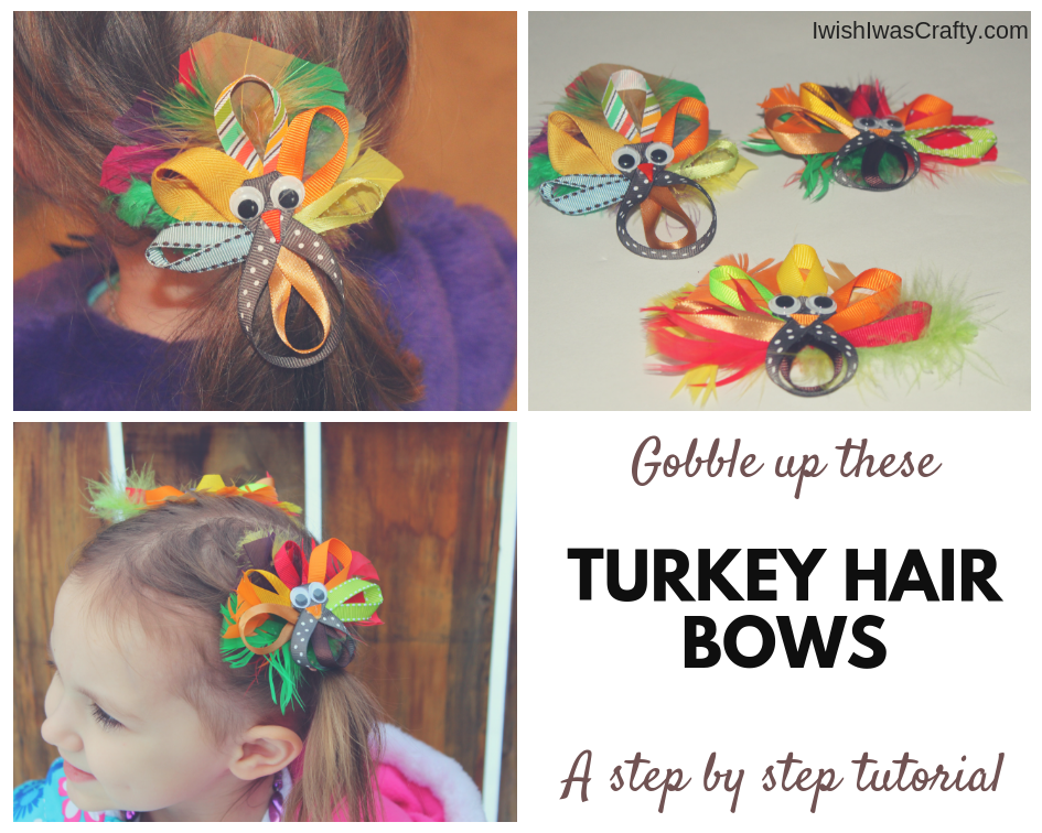 DIY Turkey Hair Bows