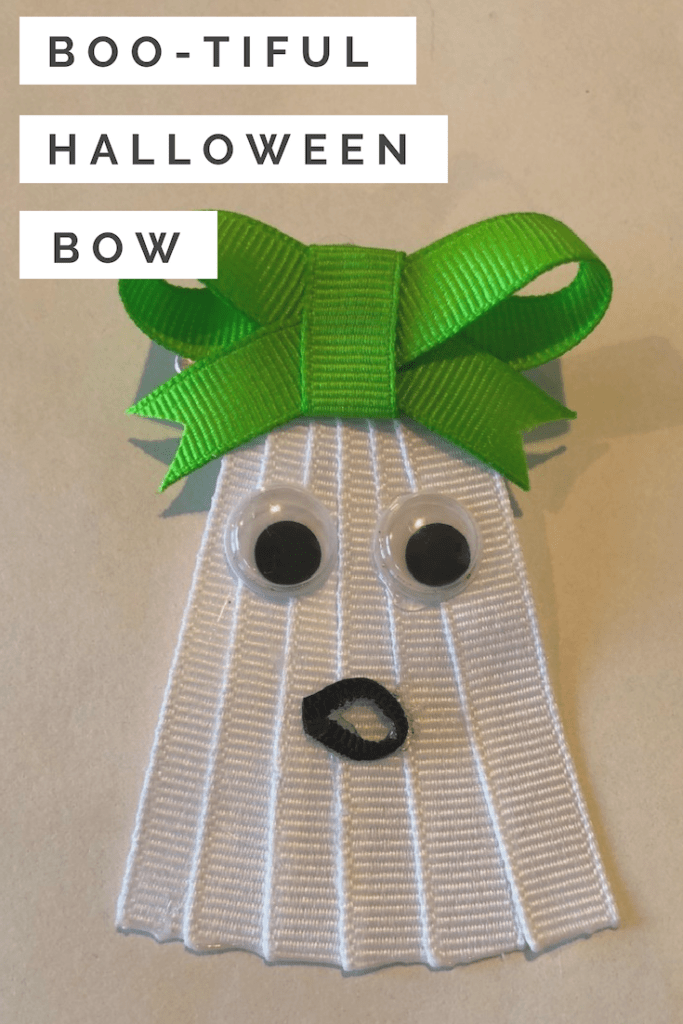 Boo-Tiful Halloween Ghost Bow