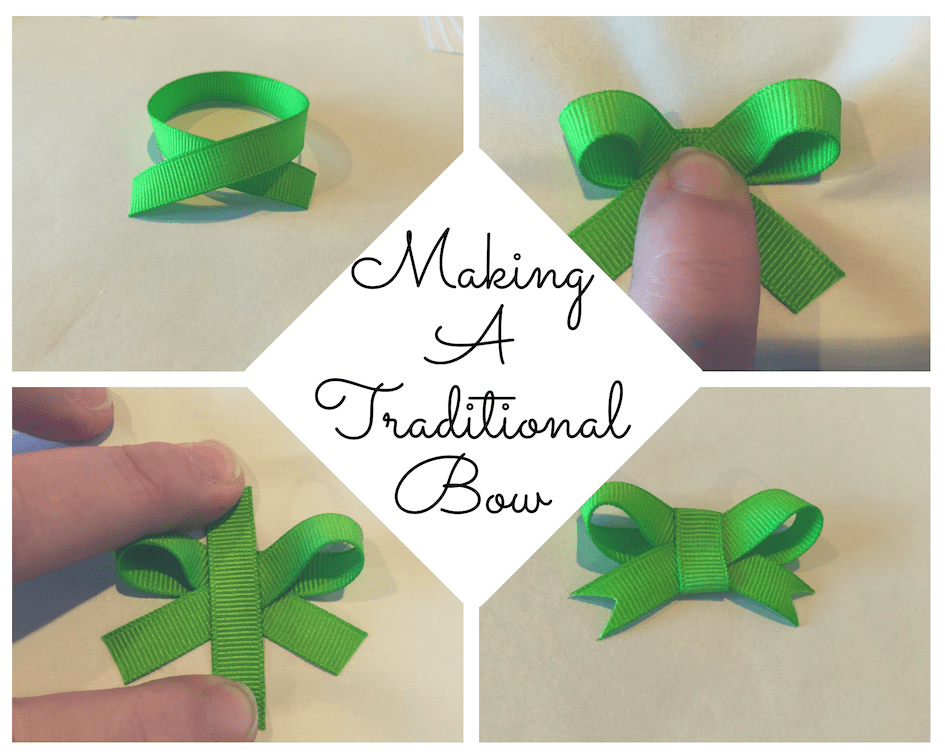 Make a simple bow as an embellishment