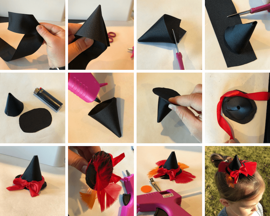 Witch Hat Hairbow Tutorial