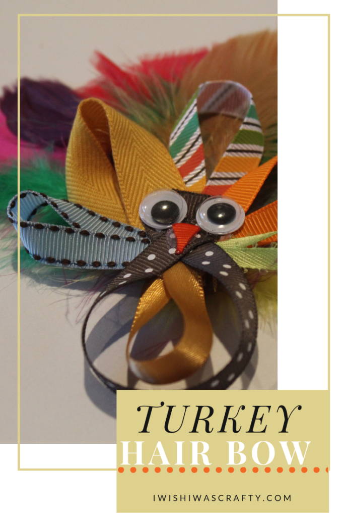 Thanksgiving Turkey Hair bow for kids
