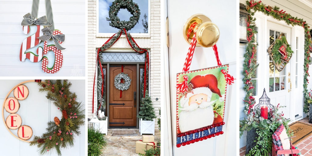 Decorate your front door for Christmas