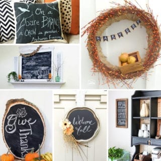 DIY Chalkboard Fall Decorations | My Nourished Home