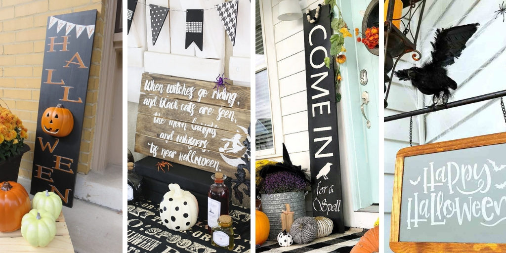 Halloween Wood Signs