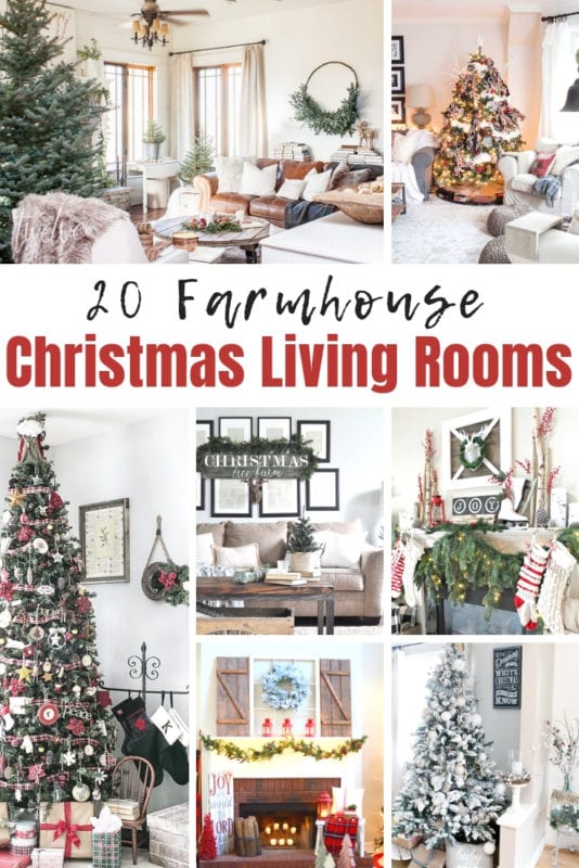 Farmhouse Christmas Living Rooms | My Nourished Home