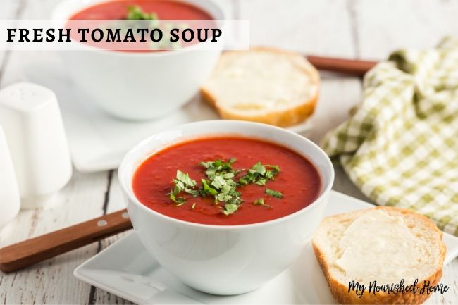 Easy tomato soup recipes from fresh tomatoes