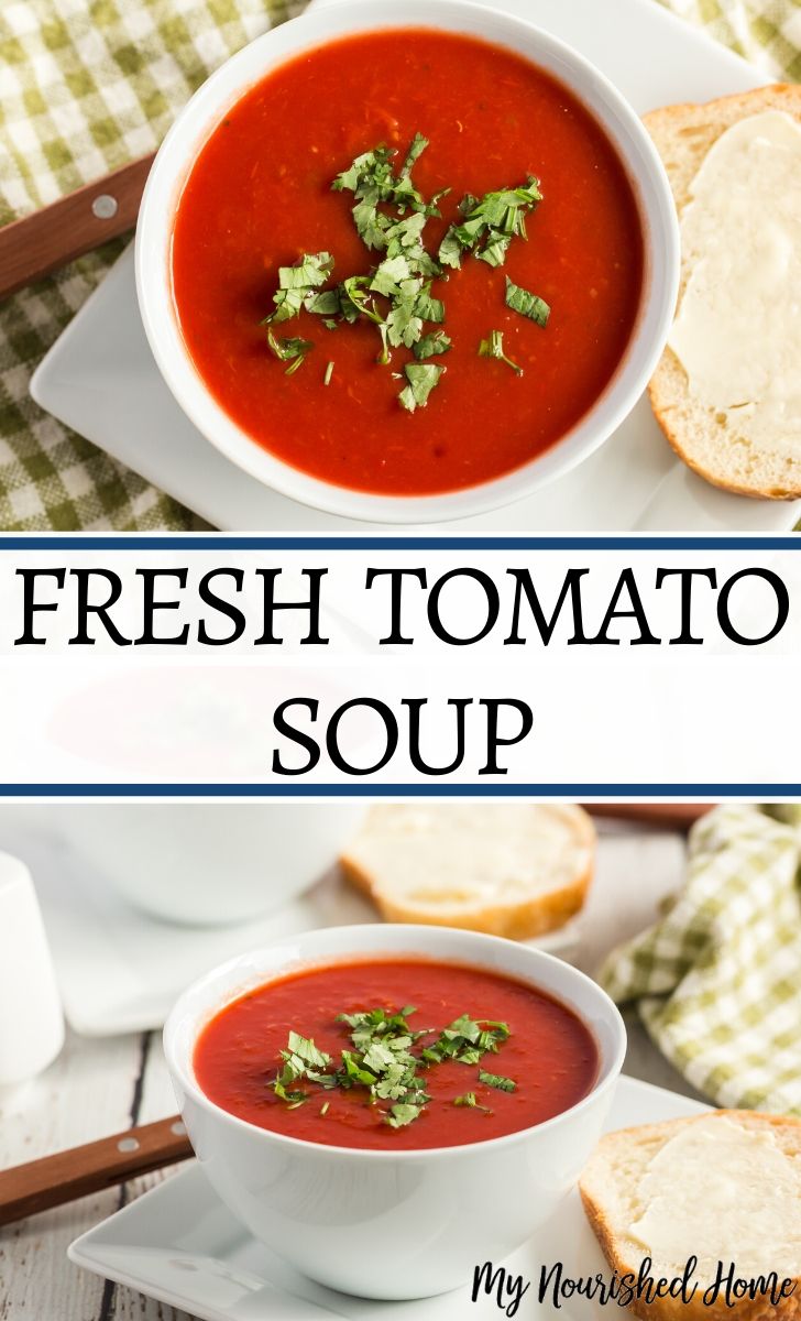 Tomato soup recipe from fresh tomatoes