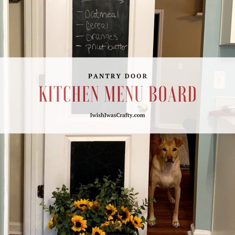 Kitchen Menu Board DIY