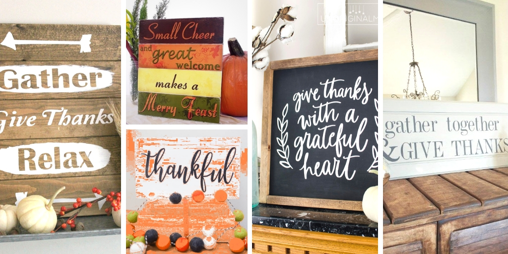 Make your own Thanksgiving Signs!