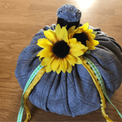 Easy Fabric Pumpkins for Fall