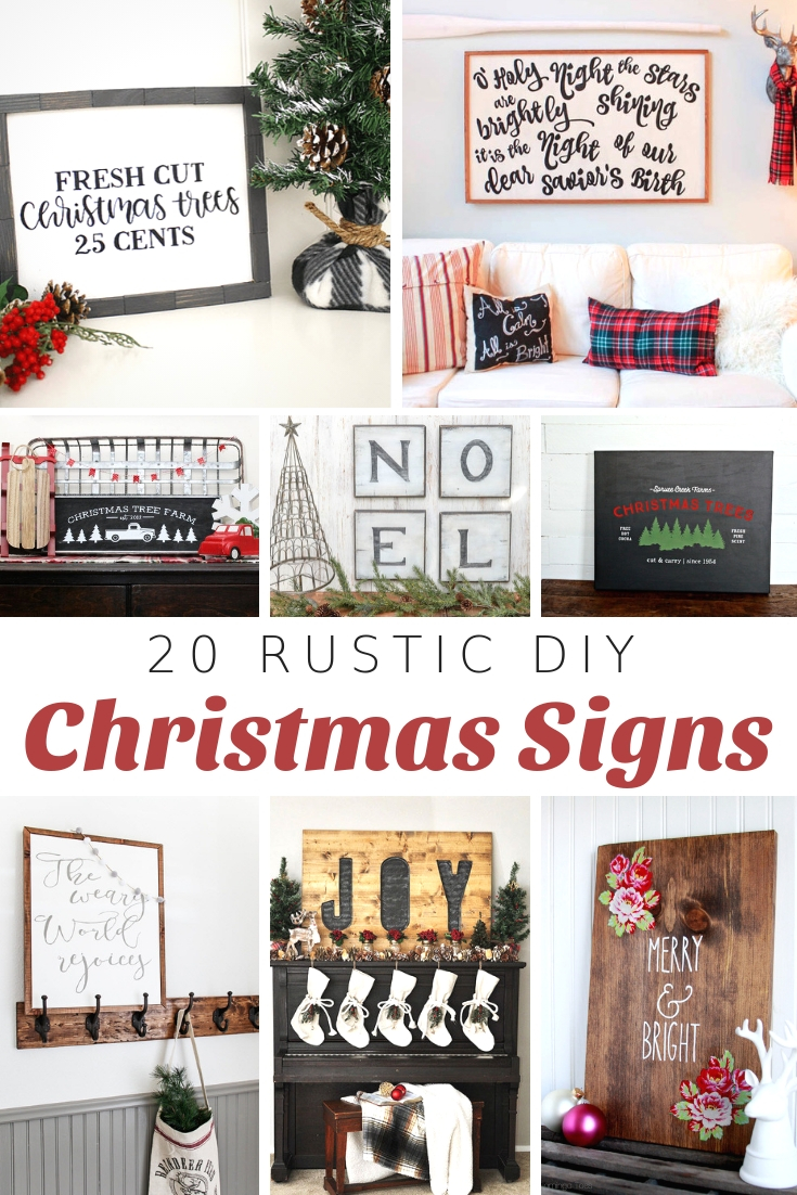 DIY Christmas Wood Signs