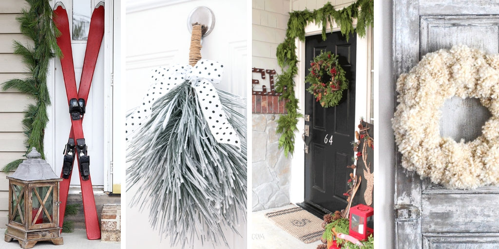 Winter designs for entryways and front doors