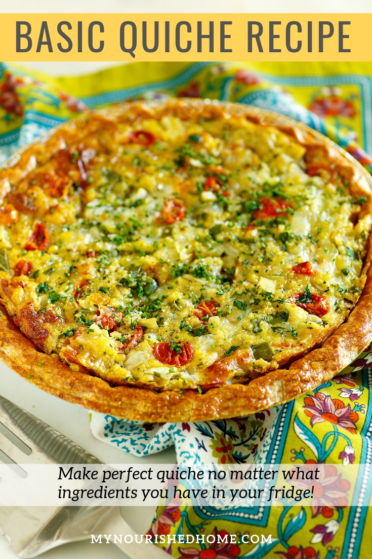 Perfect Quiche Every time with this basic quiche recipe