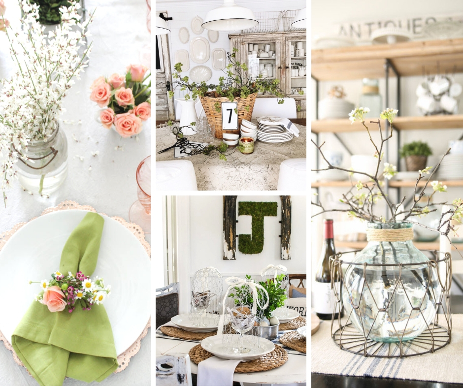 Dining room table decorations for spring