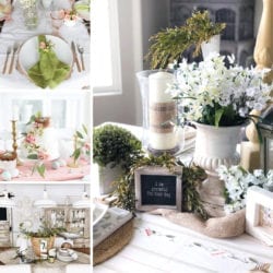 Farmhouse tablescapes for spring