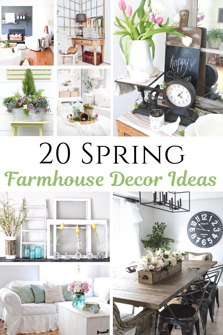 Spring farmhouse decor