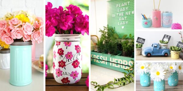 Spring Mason Jar Ideas to Brighten You Home | My Nourished Home