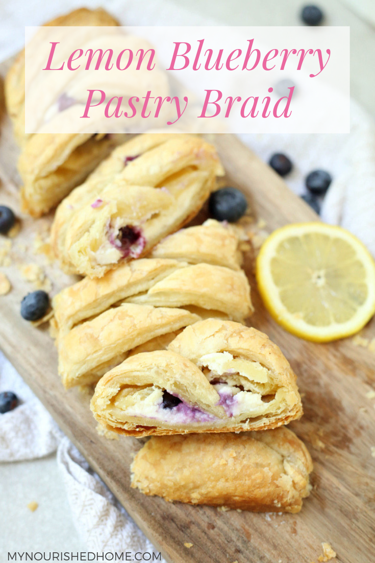 Lemon Blueberry Pastry Braid