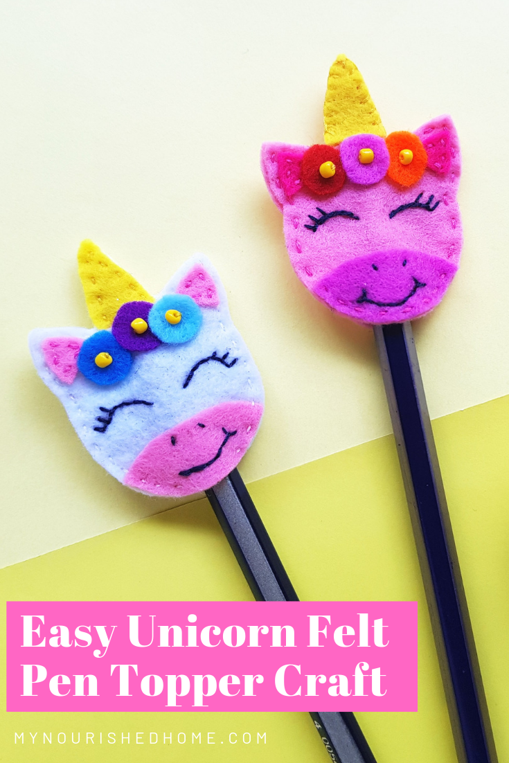 Unicorn Craft - An Easy DIY Felt Pen Topper