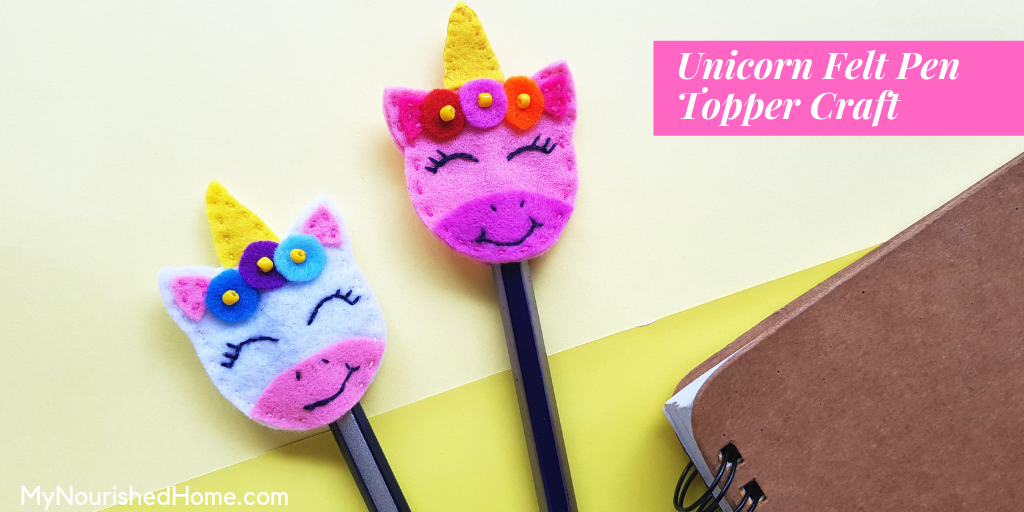 Unicorn Felt Pen Topper