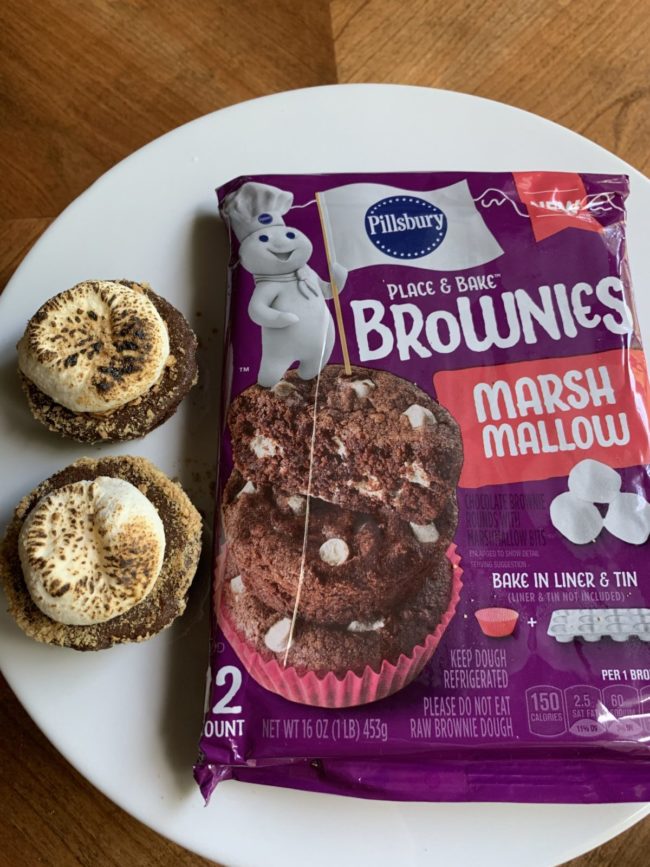 Pillsbury Place and Bake Brownies for Summer S'mores