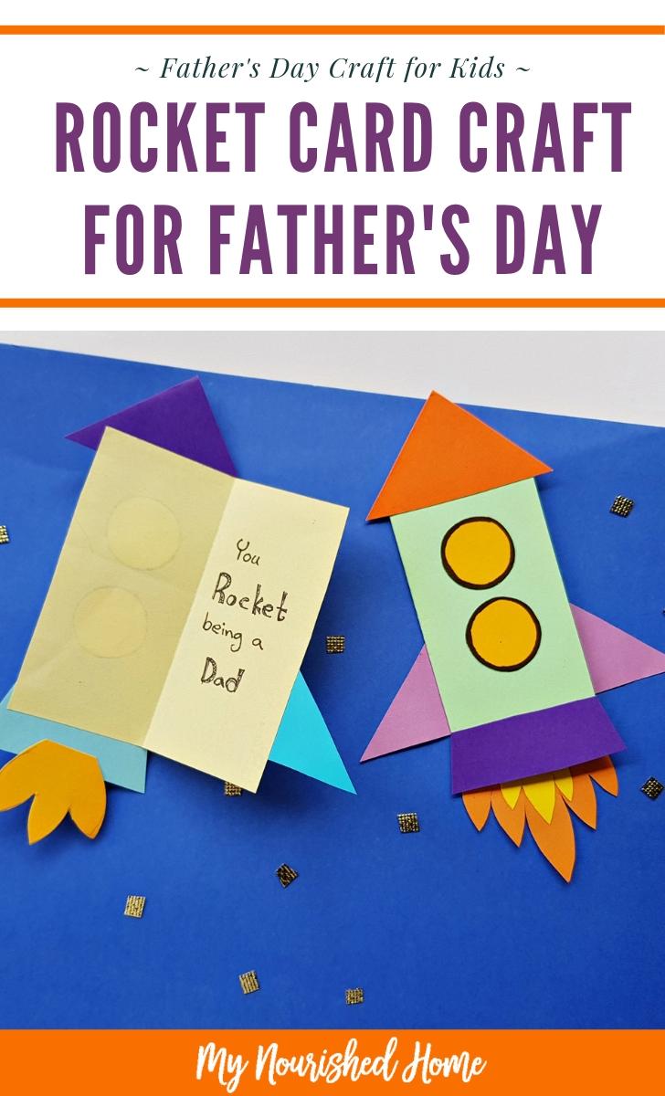 Rocket Father's Day Card Idea | My Nourished Home