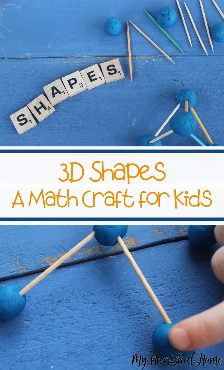 3D Shapes - A Math Craft for Kids - MyNourishedHome.com