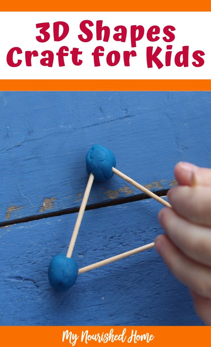 3D Shapes Craft - a Math Craft for Kids - MyNourishedHome.com