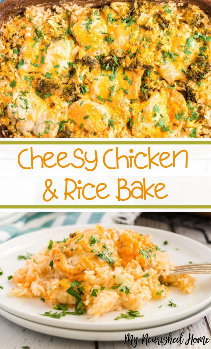 Cheesy Chicken and Rice Bake Recipe for Busy Nights - MyNourishedHome.com