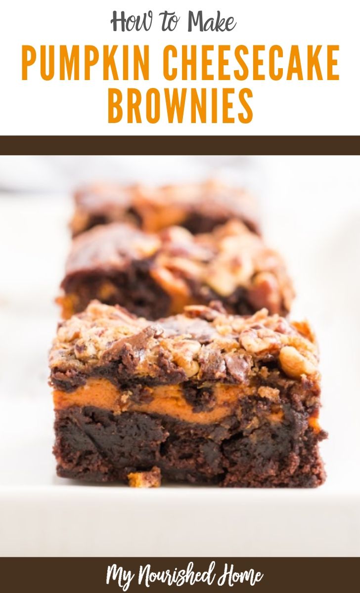 How to Make Pumpkin Cheesecake Brownies - Easy Recipe - MyNourishedHome.com