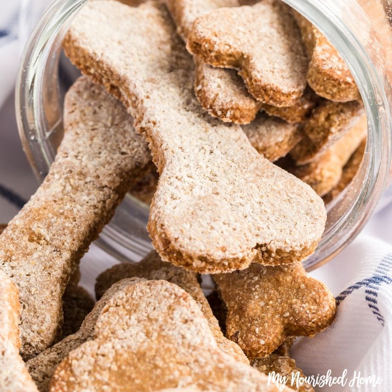 homemade peanut butter banana dog treats