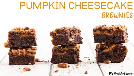 Pumpkin Cheesecake Brownies Recipe - MYNOURISHEDHOME.COM