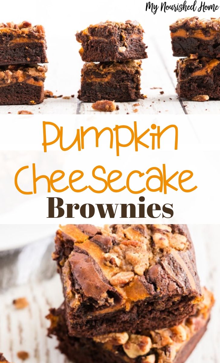 Pumpkin Cheesecake Brownies Recipe for Fall - MyNourishedHome.com