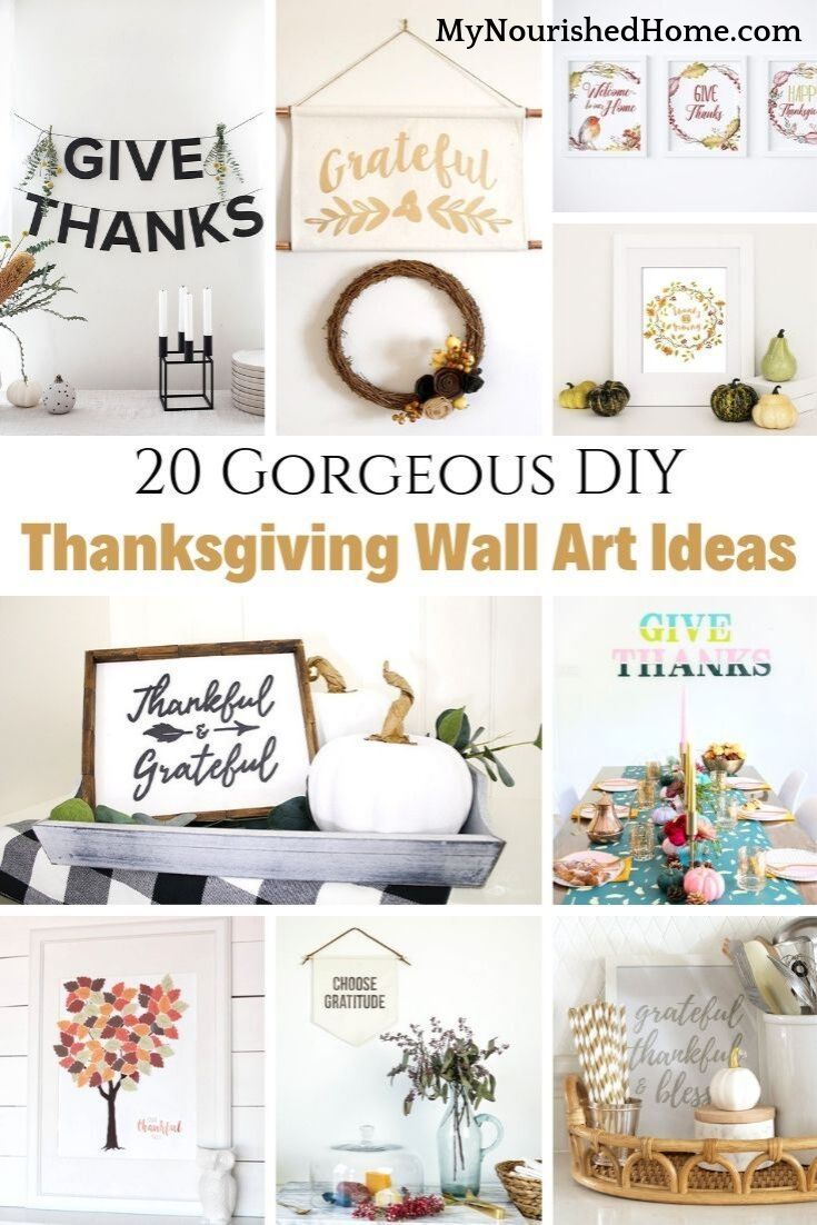 20 Gorgeous Thanksgiving Wall Art Ideas - MyNourishedHome.com