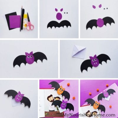 Bat Bookmarks for Halloween | My Nourished Home