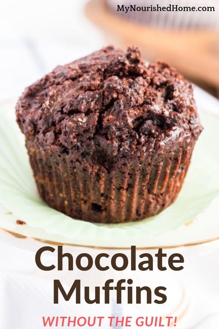 Chocolate Muffins Recipe Without the Guilt - MyNourishedHome.com